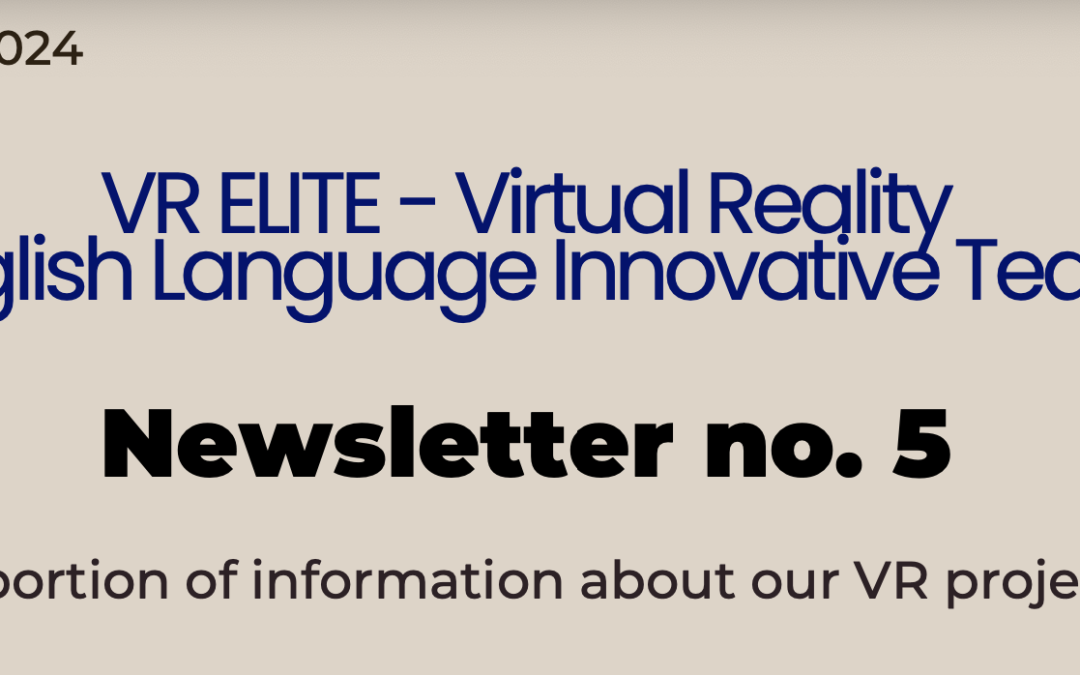 VR ELITE Newsletter no. 5